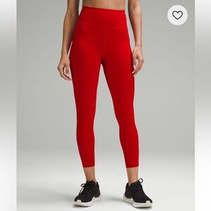 Lululemon beautiful red color not currently available- very gently used.